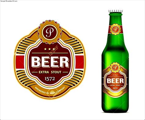 Free Printable Beer Bottle Label Template - Printable Templates