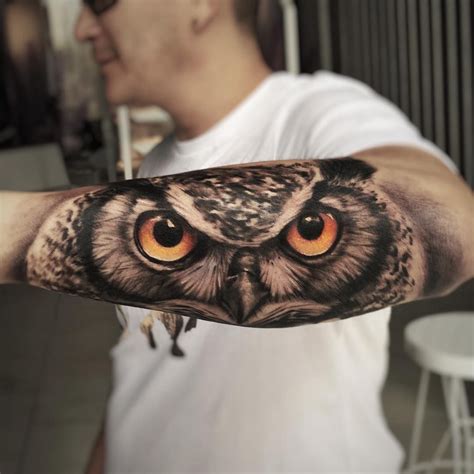 Mirada de Búho: Owl Eye Tattoo