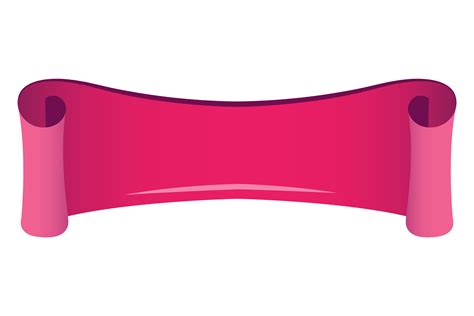 Pink Ribbon Banner. Blank Scroll Text Te Graphic by onyxproj · Creative ...