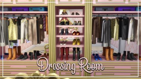 The Sims 4 // Speed Build // Dressing Room // One Pack + Base Game // WillowSims - YouTube