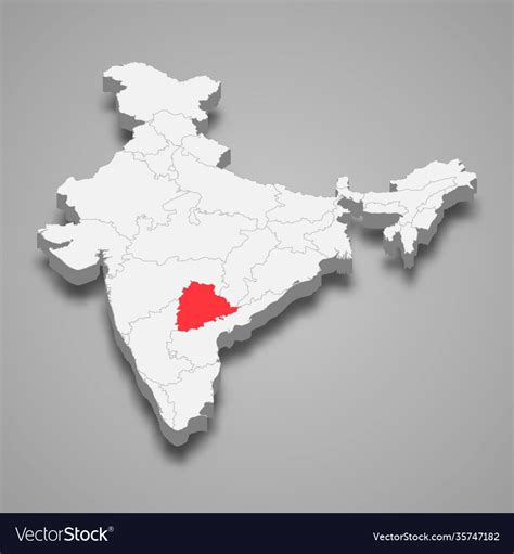 Telangana On Indian Political Map - Get Latest Map Update