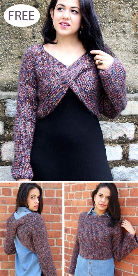 Free Knitting Pattern for Criss-Cross Shrug | Shrug knitting pattern, Shrug pattern, Free knitting