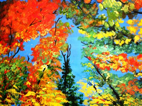 Art Print from Original Acrylic Painting: Autumn Perspective