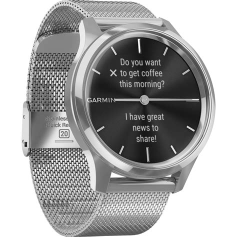 Garmin vivomove Luxe Hybrid Smartwatch 010-02241-03 B&H Photo