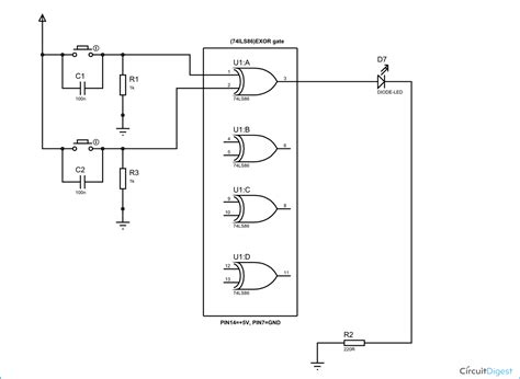 XOR Gate Circuit Diagram