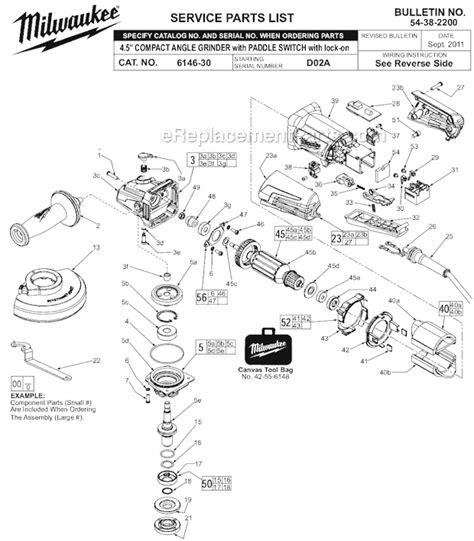 Milwaukee 4.5" Compact Angle Grinder | 6146-30 | eReplacementParts.com