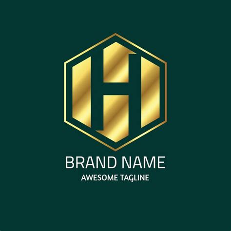 Premium Vector | Gradient H Logo Design Template