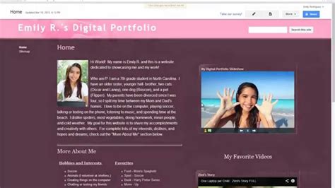 Google Sites Portfolio Template Free