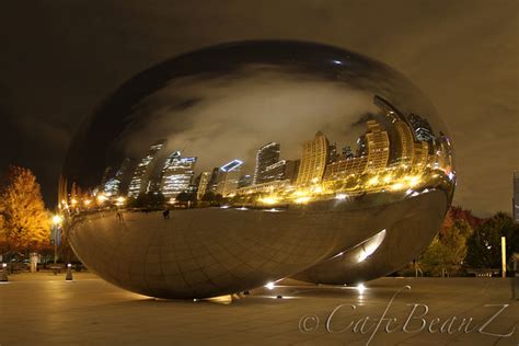 Chicago Jelly Bean At Night by CafeBeanZ | Millennium Park C… | Flickr