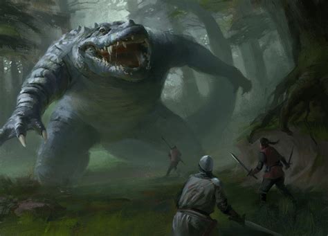 alligator fantasy | Alligator Fight by ChaosTheory999 on DeviantArt | Joker artwork, Horror art ...