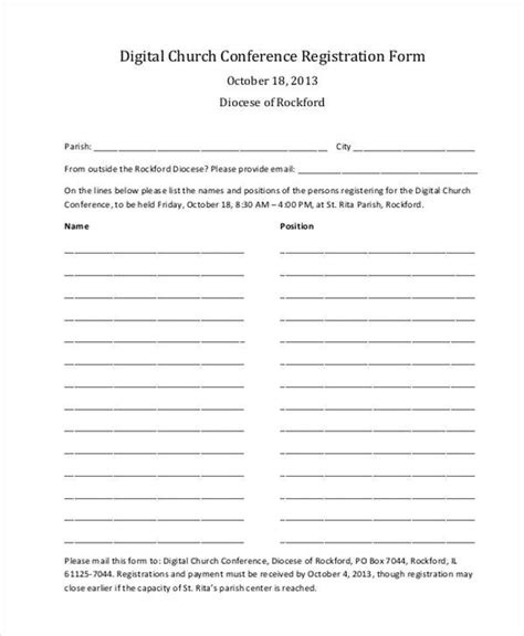 FREE 39+ Registration Form Templates in PDF | MS Word | Excel