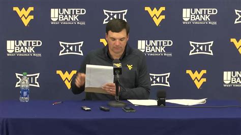 In his latest press conference, WVU coach Neal Brown previews Thursday ...