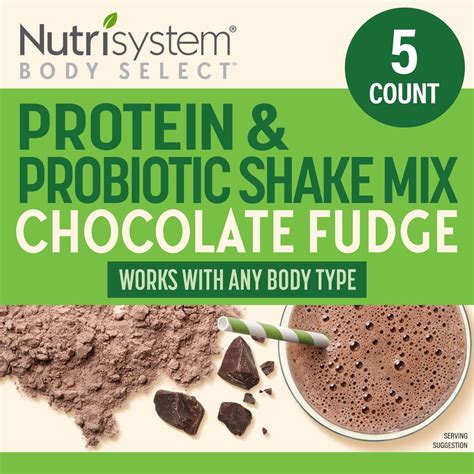 Nutrisystem® Body Select™ Chocolate Fudge Protein & Probiotic Shakes ...