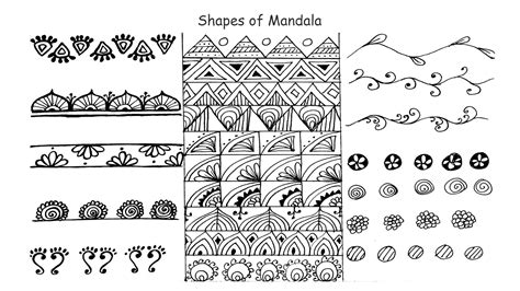 How to Draw Mandala Basic Shapes for Beginner Step by Step Part -2 ...