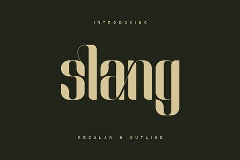 Slang Ligature Font - Dafont Free