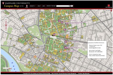 Harvard University Campus Map