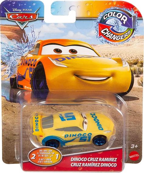 Disney Pixar Cars Cars 3 Color Changers Dinoco Cruz Ramirez 155 Diecast ...