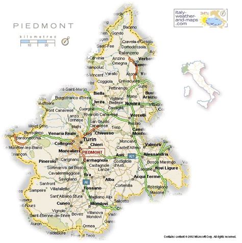 A map of the Piedmont region of Italy | Piedmont italy, Piedmont ...