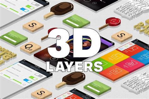 3D Layers ~ Photoshop Add-Ons ~ Creative Market