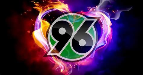 Einzigartige schwarzen Hannover 96 hintergrund mit Hannover 96 logo und ...