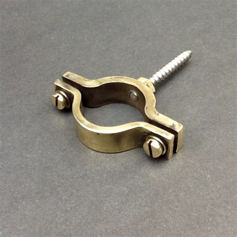 Wall Mount Pipe Clips For 28mm Diameter Pipe Solid Brass