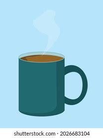 Coffee Mug Steam Flat Design Style Stock Vector (Royalty Free) 2026683104 | Shutterstock