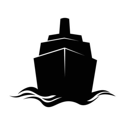 Cargo Ship Silhouette Vector Art, Icons, and Graphics for Free Download