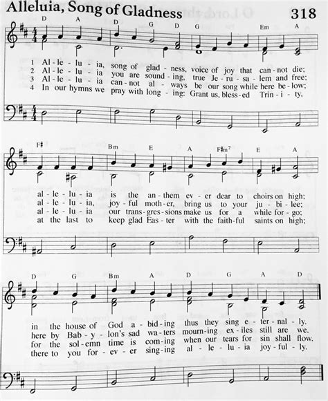 Hymn 318 - Alleluia Song of Gladness | St. Paul’s Evangelical Lutheran Church (Surrounded by ...