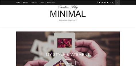 30 Best Minimalist Blogger Templates 2024 | Begindot