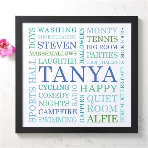 Personalised Mum Word Art By A Type Of Design | notonthehighstreet.com