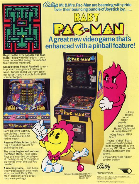 The Arcade Flyer Archive - Pinball Machine Flyers: Baby Pac-Man, Bally ...