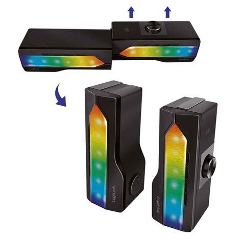 2 in 1 Gaming Sound System Soundbar e Speakers Bluetooth v5.0 ...