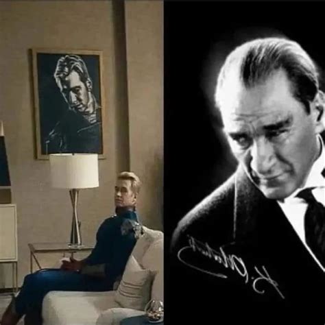 Homelander's picture looks a lot like Atatürk's iconic picture. Does ...