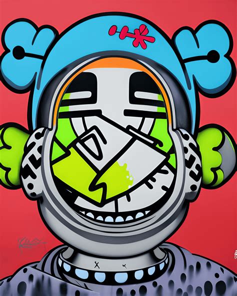 KAWS Graffiti Painting · Creative Fabrica