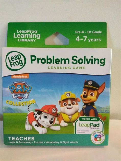 LeapFrog Learning game: Paw Patrol Collection Problem Solving Game ...