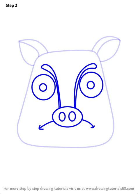 Learn How to Draw a Tapir Face for Kids (Animal Faces for Kids) Step by Step : Drawing Tutorials