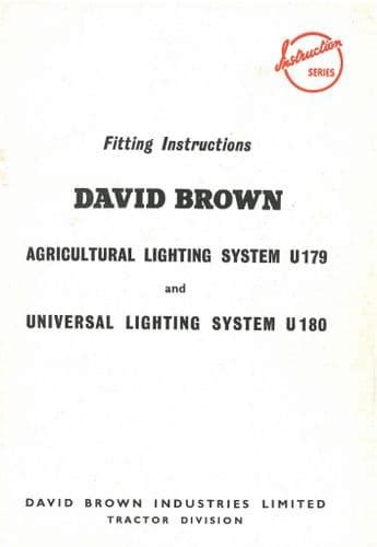 David Brown Tractor Manuals