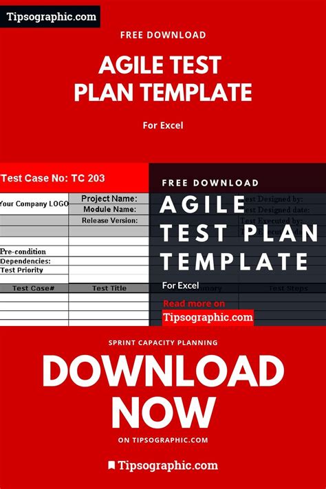 Agile Test Plan Template for Excel, Free Download | Tipsographic | Test plan, How to plan, Agile ...