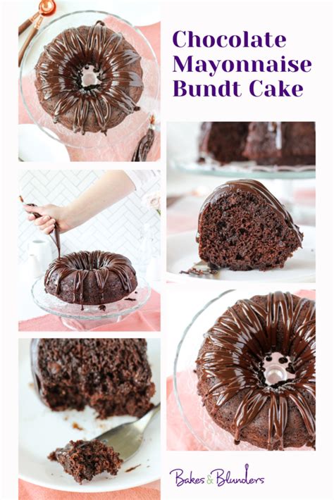 Chocolate Mayonnaise Bundt Cake - Bakes and Blunders