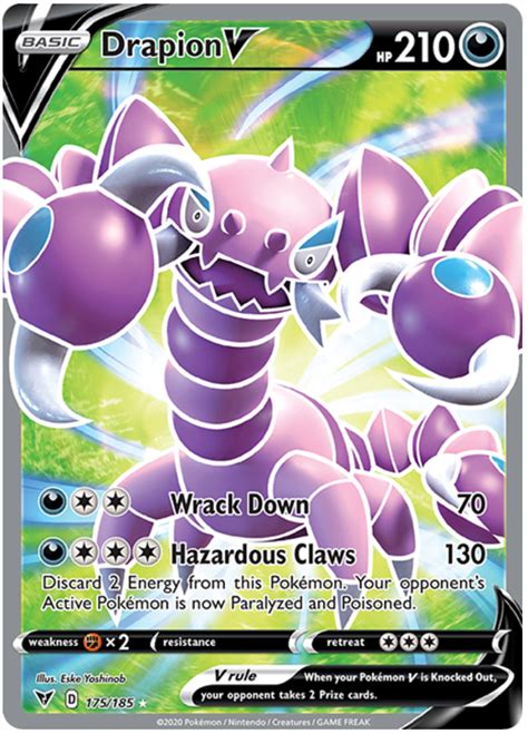 Drapion V - Vivid Voltage #175 Pokemon Card