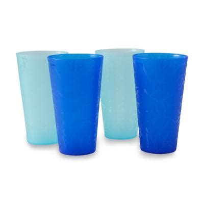 Essential Home 4-Pack Frosted Tumblers - Coral Reef