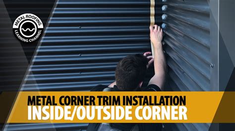 How To Install Metal Corner Trim For Corrugated Metal Siding: Horizontal Corner Installation ...