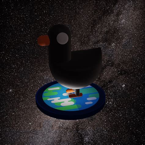 I made a 3d model of a Kurzgesagt duck and made a scene out of it : kurzgesagt