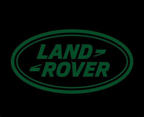 Land Rover Brand Logo Car Symbol Green Design British Automobile Vector ...