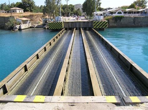 Submersible Bridges at Corinth Canal, Greece | Amusing Planet