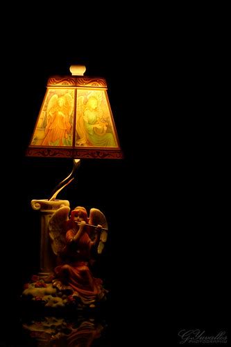 Angel Desk Lamp | This is my wife's Desk Lamp. Trying out ne… | Flickr