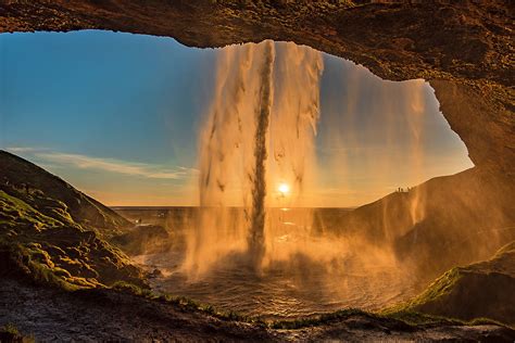 Seljalandsfoss the waterfall you can walk behind