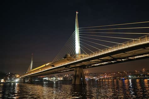 View of a Bridge at Night · Free Stock Photo