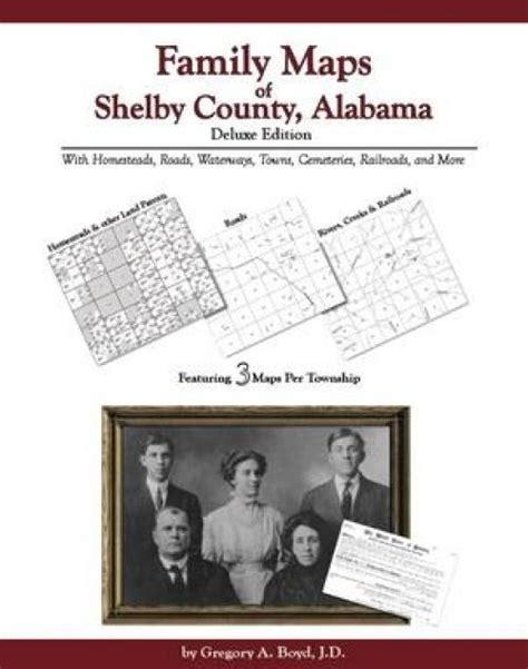 Family Maps of Shelby County, Alabama, Deluxe Edition – Collector Bookstore