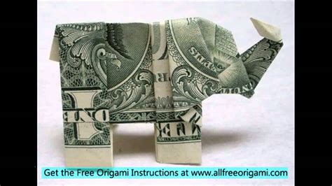 5 dollar bill origami - YouTube